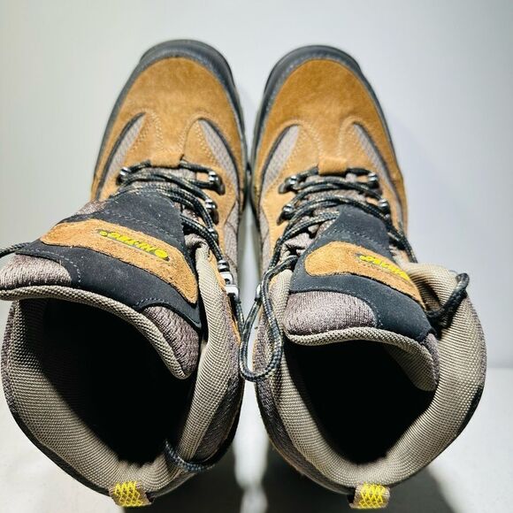 HI-TEC Men's Skamania Mid Waterproof Hiking Boots 10,5  Brown Gold 7198 - Picture 5 of 7